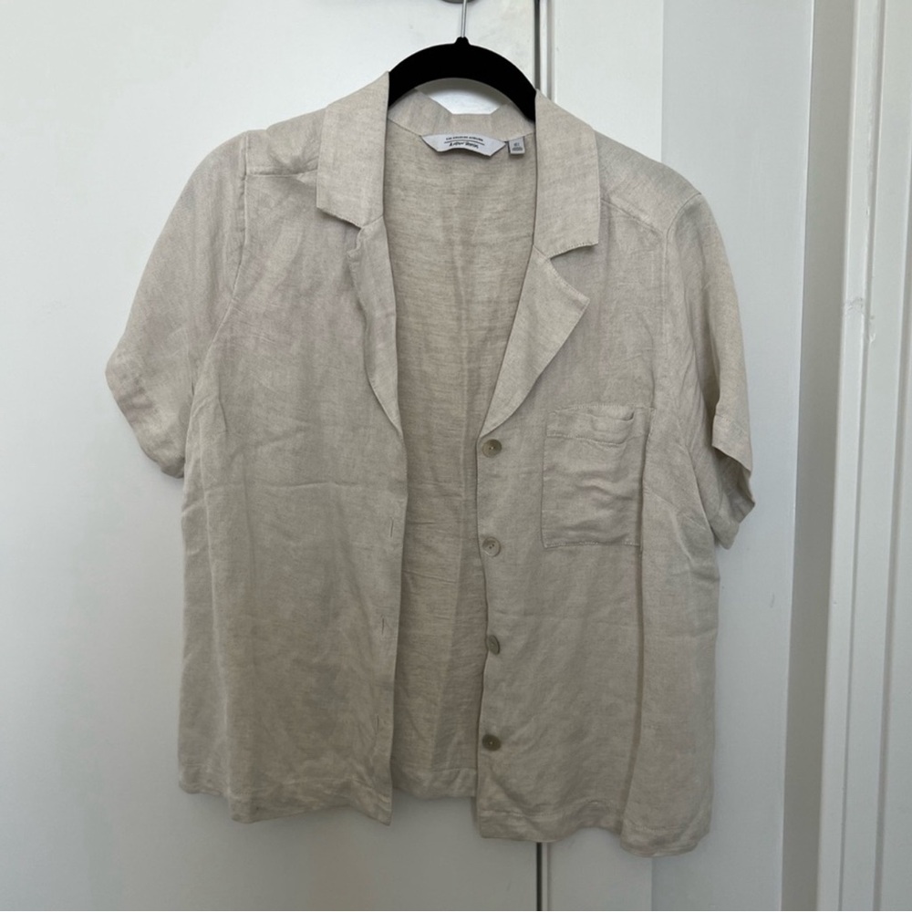 Women’s Beige Short Sleeve Shirt